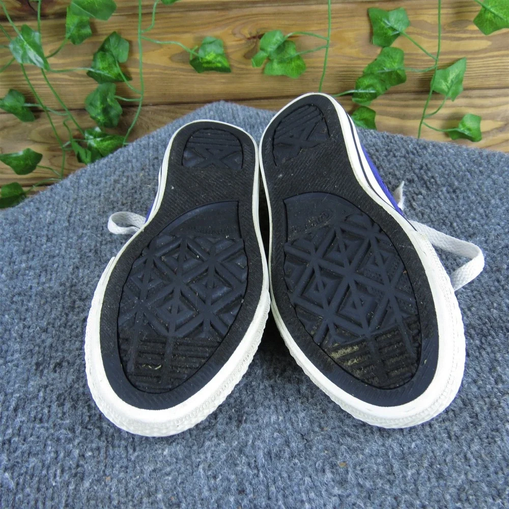 Converse Girls Sneaker‎ Low Top Sz T 12 Medium Purple Fabric Lace Up